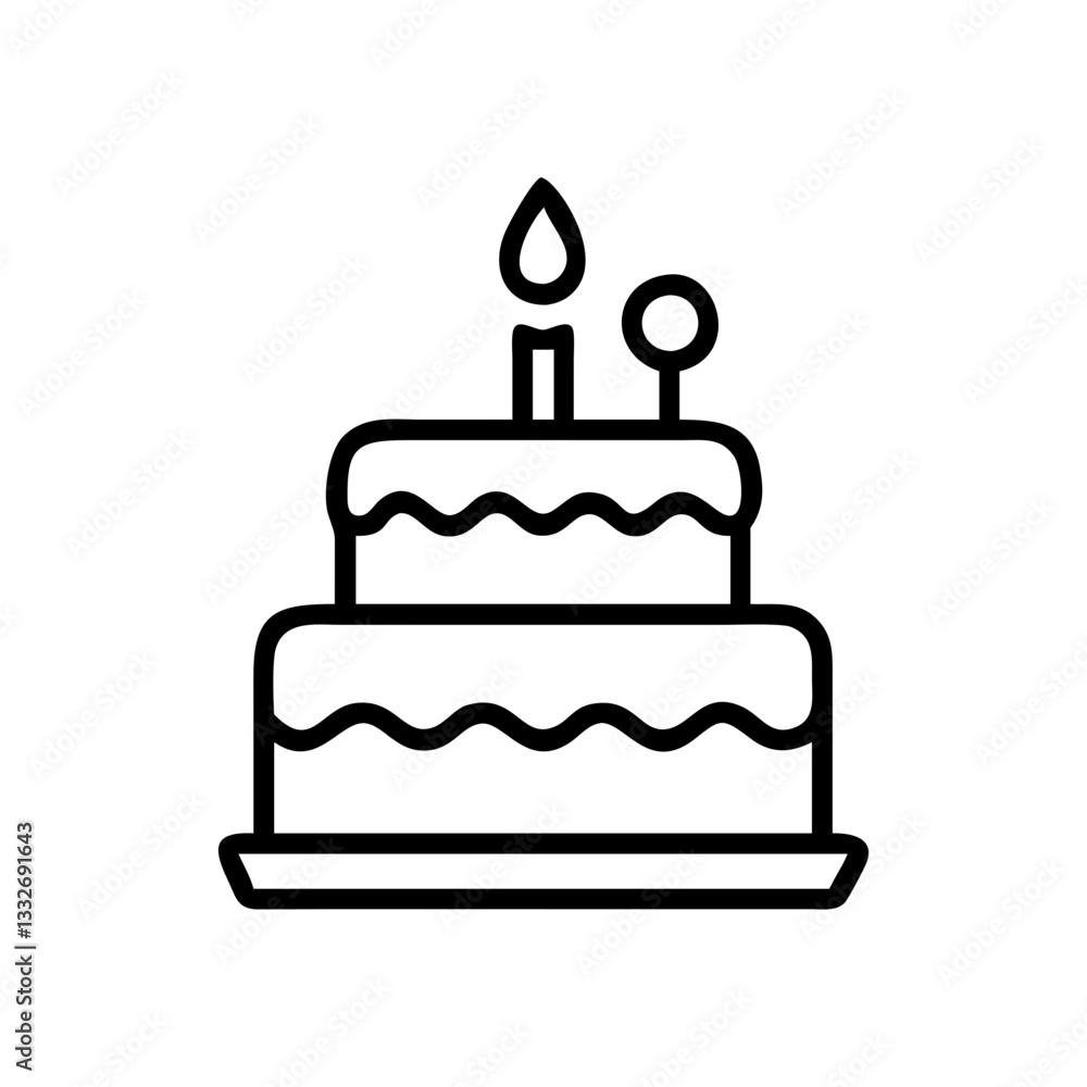 anniversary cake icon, anniversary cake flat illustration - simple vector illustration of anniversary cake , perfect for icons and logos anniversary cake icon, anniversary cake flat illustration - simple vector illustration of anniversary cake , perfect for icons and logos