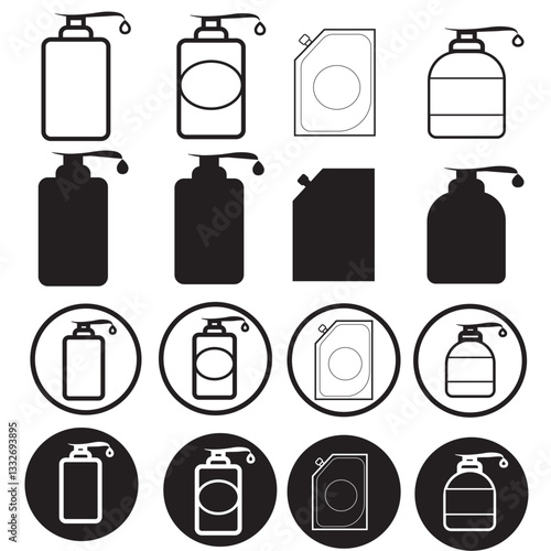 black and white soap dish set. soap dish vector