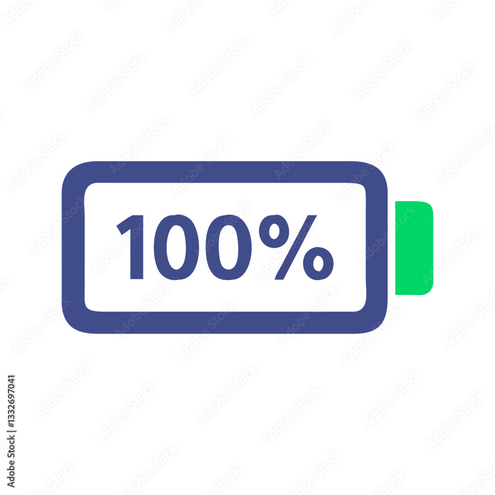 battery level indicator full icon, battery level indicator full flat illustration - simple vector illustration of battery level indicator full , perfect for icons and logos battery level indicator full icon, battery level indicator full flat illustration - simple vector illustration of battery level indicator full , perfect for icons and logos