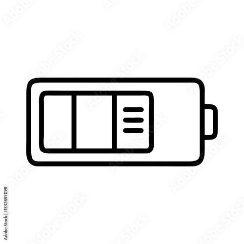 battery level indicator full icon, battery level indicator full flat illustration - simple vector illustration of battery level indicator full , perfect for icons and logos