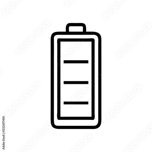 battery level indicator low icon, battery level indicator low flat illustration - simple vector illustration of battery level indicator low , perfect for icons and logos