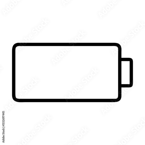 battery level indicator low icon, battery level indicator low flat illustration - simple vector illustration of battery level indicator low , perfect for icons and logos