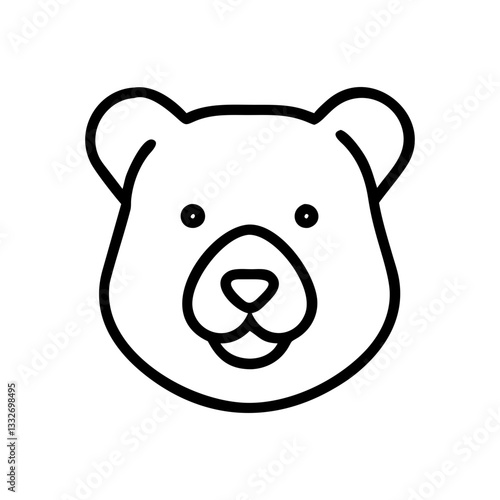 bear icon, bear flat illustration - simple vector illustration of bear , perfect for icons and logos