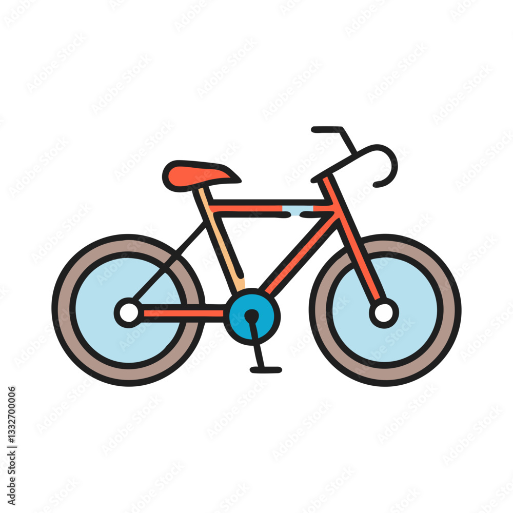 bicycle icon, bicycle flat illustration - simple vector illustration of bicycle , perfect for icons and logos bicycle icon, bicycle flat illustration - simple vector illustration of bicycle , perfect for icons and logos