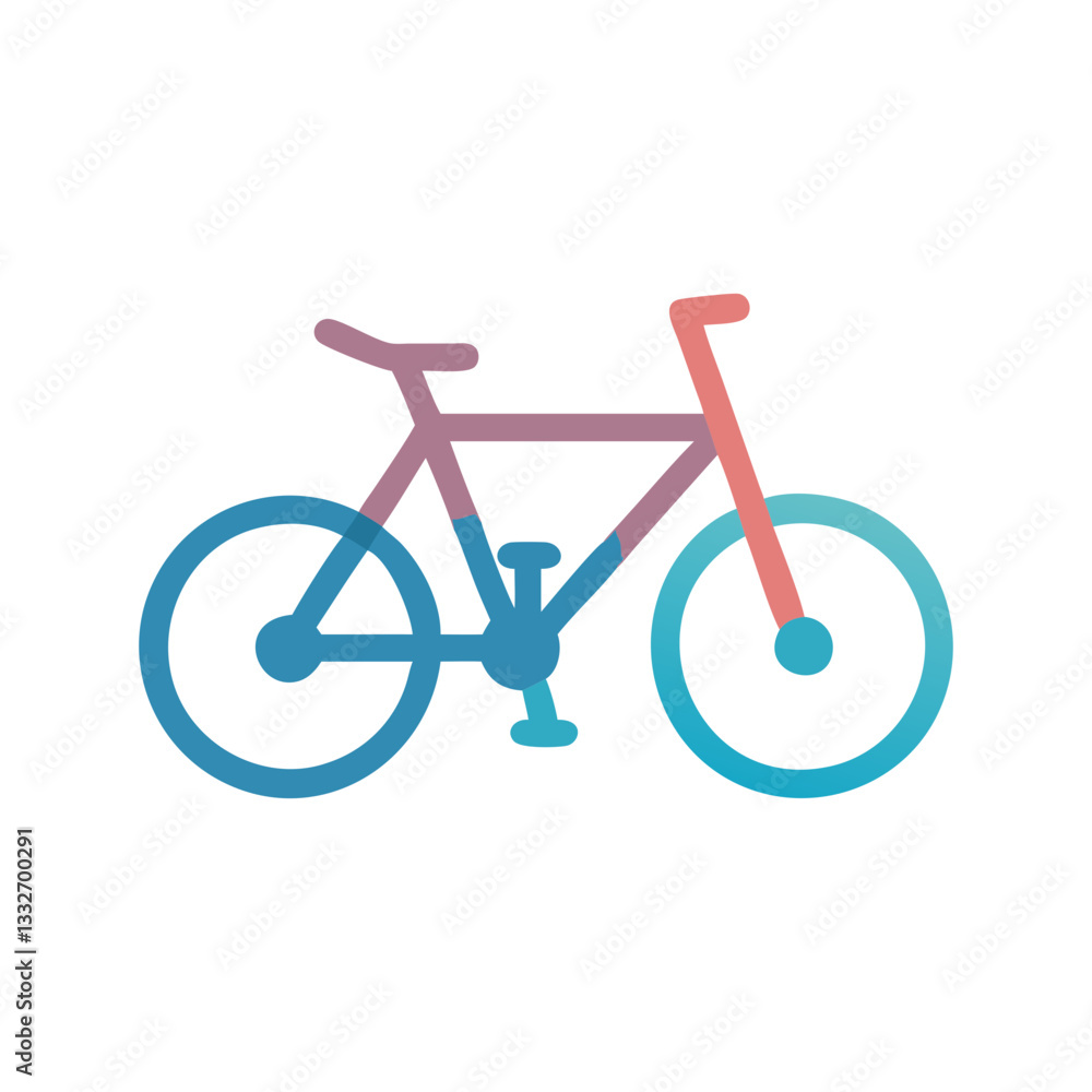 bicycle icon, bicycle flat illustration - simple vector illustration of bicycle , perfect for icons and logos bicycle icon, bicycle flat illustration - simple vector illustration of bicycle , perfect for icons and logos