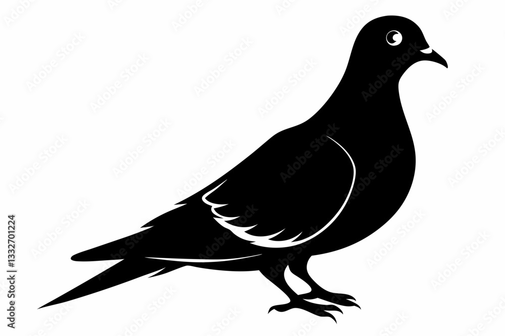 mourning dove line art silhouette vector illustration mourning dove line art silhouette vector illustration