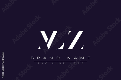 MLZ abstract letter logo design. This logo is designed by three abstract letters.