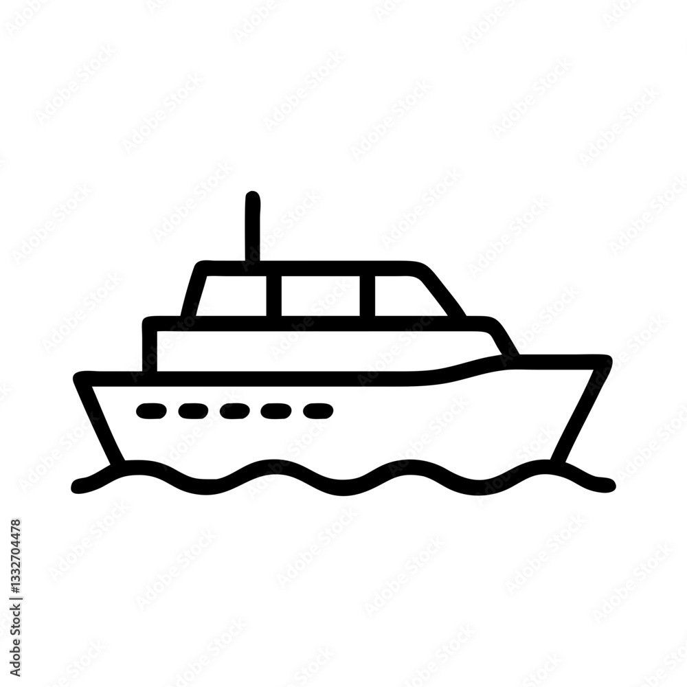 boat icon, boat flat illustration - simple vector illustration of boat , perfect for icons and logos boat icon, boat flat illustration - simple vector illustration of boat , perfect for icons and logos