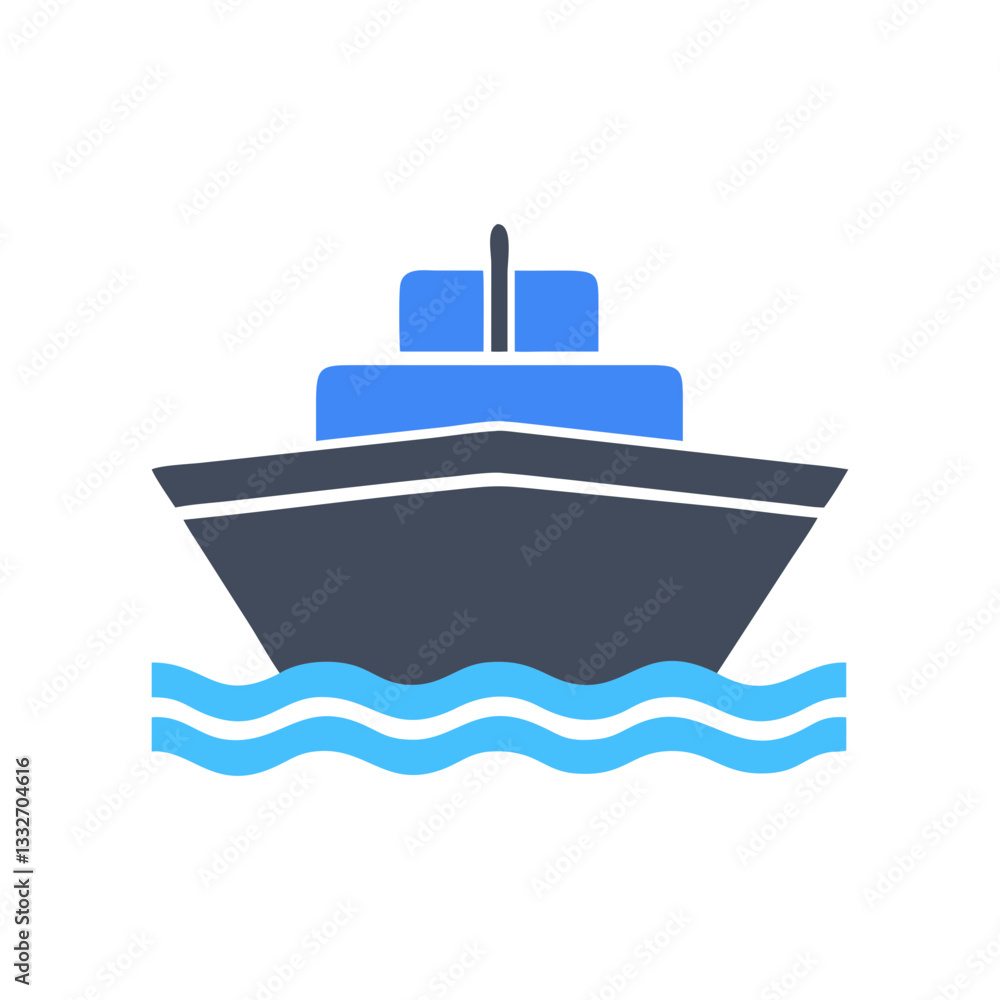 boat icon, boat flat illustration - simple vector illustration of boat , perfect for icons and logos boat icon, boat flat illustration - simple vector illustration of boat , perfect for icons and logos