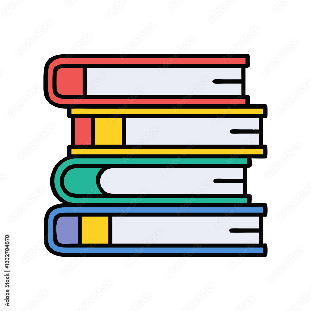books stack icon, books stack flat illustration - simple vector illustration of books stack , perfect for icons and logos books stack icon, books stack flat illustration - simple vector illustration of books stack , perfect for icons and logos