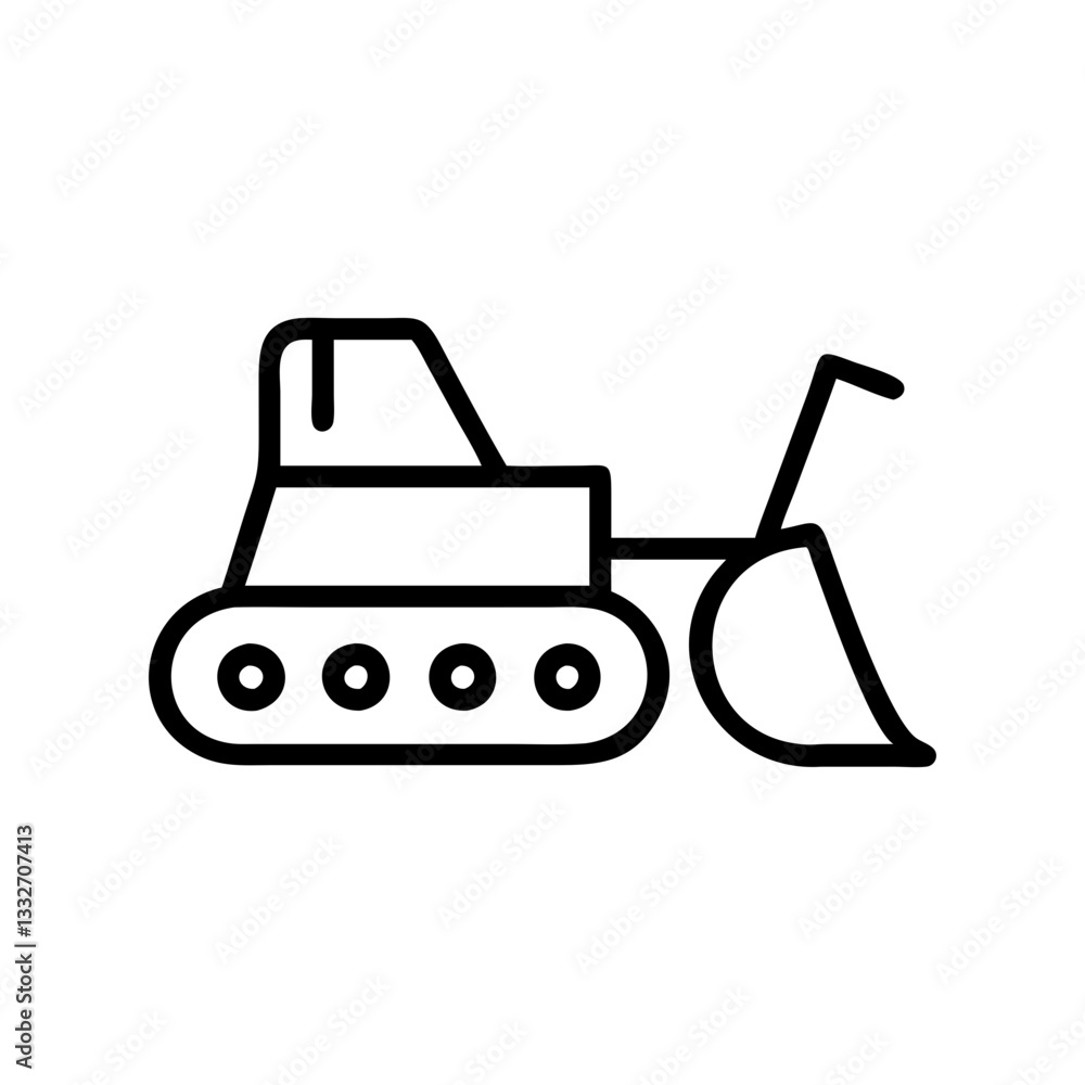 bulldozer icon, bulldozer flat illustration - simple vector illustration of bulldozer , perfect for icons and logos bulldozer icon, bulldozer flat illustration - simple vector illustration of bulldozer , perfect for icons and logos