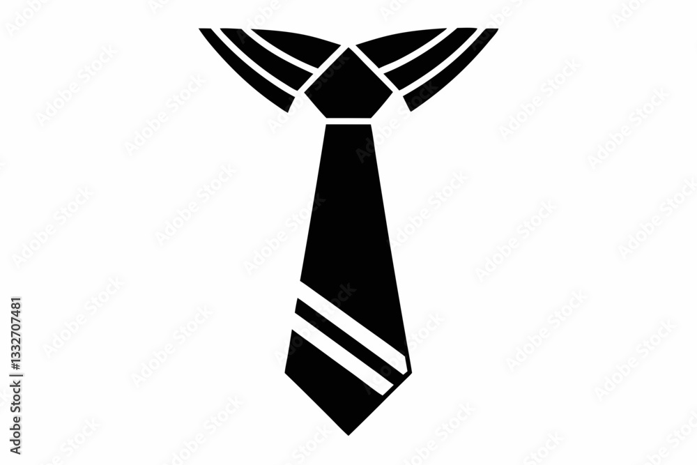 tie line art silhouette vector illustration tie line art silhouette vector illustration