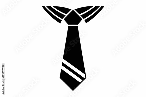 Free Download tie line art silhouette vector illustration - GFXLoad