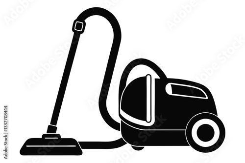 vacuum cleaner line art silhouette vector illustration