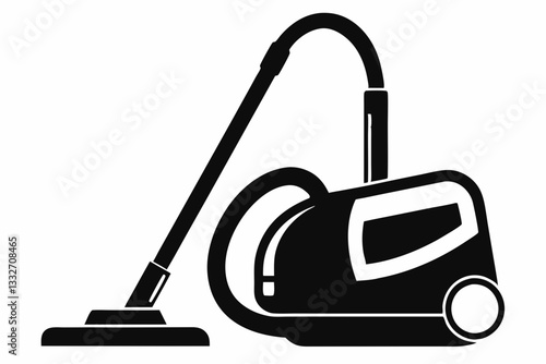 vacuum cleaner line art silhouette vector illustration