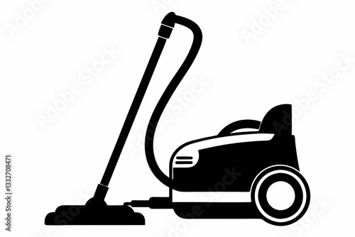 vacuum cleaner line art silhouette vector illustration