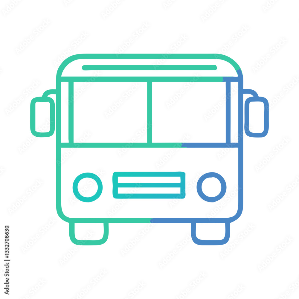 bus icon, bus flat illustration - simple vector illustration of bus , perfect for icons and logos bus icon, bus flat illustration - simple vector illustration of bus , perfect for icons and logos