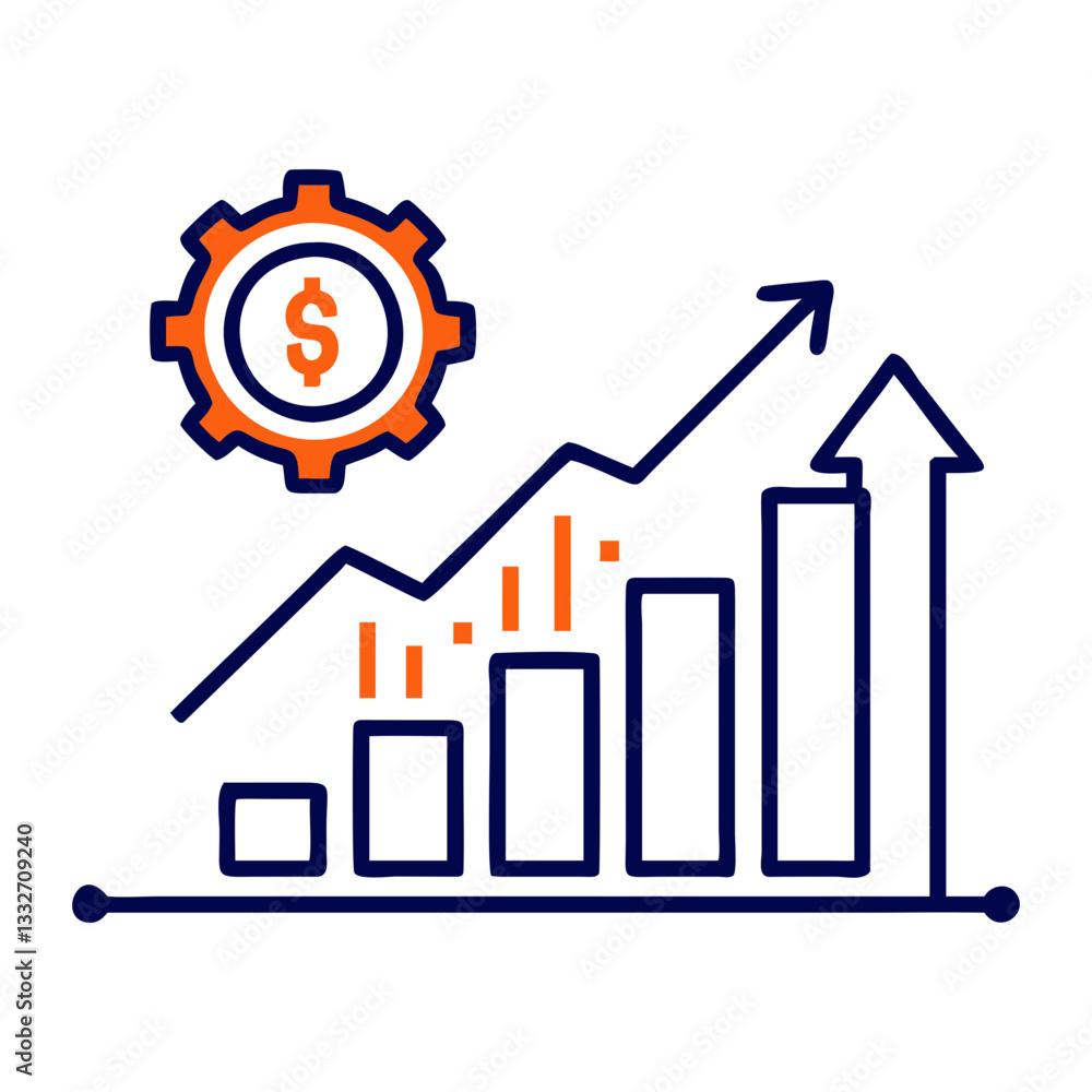 business growth icon, business growth flat illustration - simple vector illustration of business growth , perfect for icons and logos business growth icon, business growth flat illustration - simple vector illustration of business growth , perfect for icons and logos