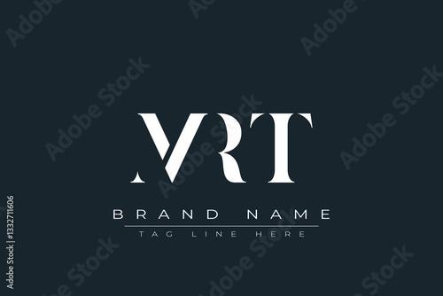 MRT abstract letter logo design. This logo is designed by three abstract letters.