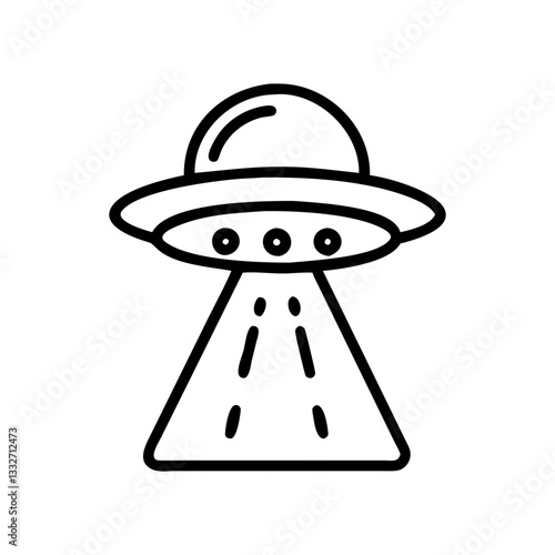 alien life ufos icon, alien life ufos flat illustration - simple vector illustration of alien life ufos , perfect for icons and logos