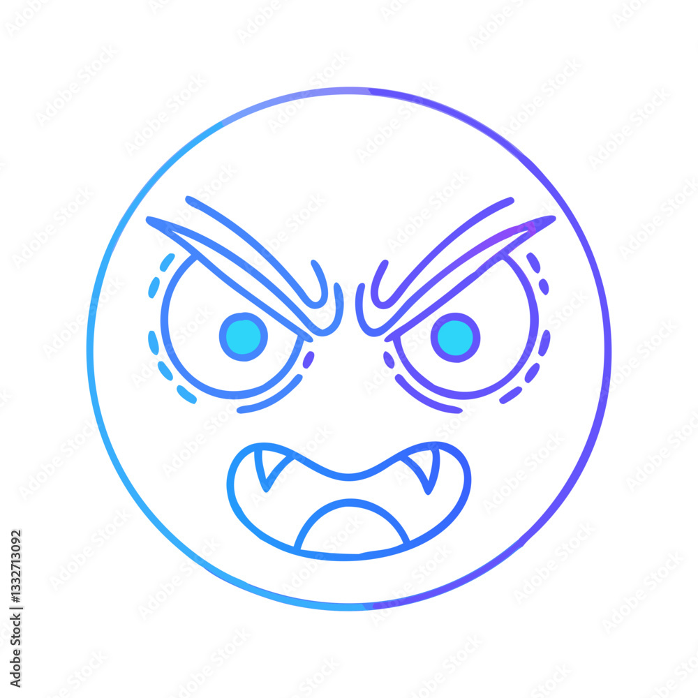 angry face icon, angry face flat illustration - simple vector illustration of angry face , perfect for icons and logos angry face icon, angry face flat illustration - simple vector illustration of angry face , perfect for icons and logos