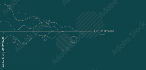 Modern background with abstract elements and dynamic shapes. Vector illustration. Template for design and creative ideas.