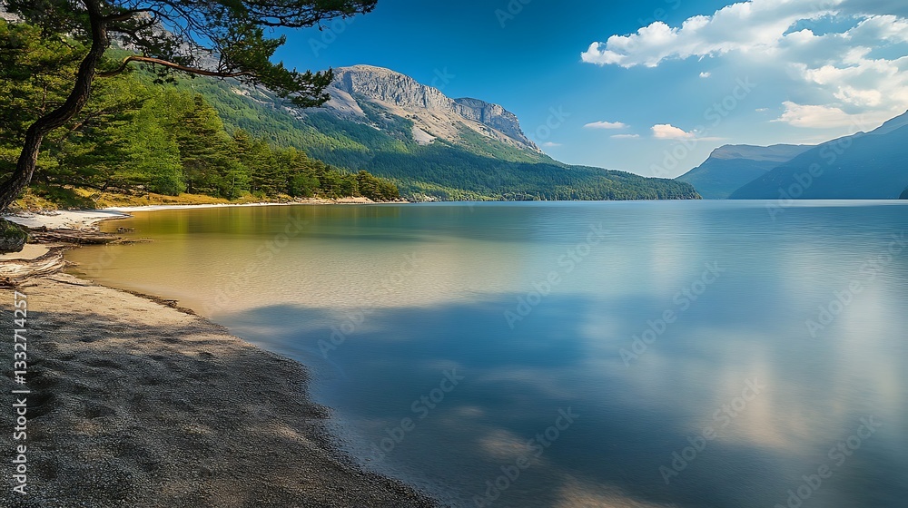Fototapeta premium sea and mountain