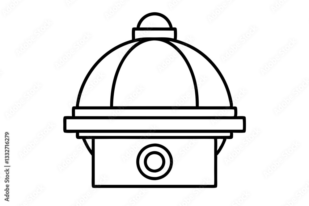 Modern Dome Security Surveillance Video Camera SVG Icon
Modern Dome Security Surveillance Video Camera SVG Icon