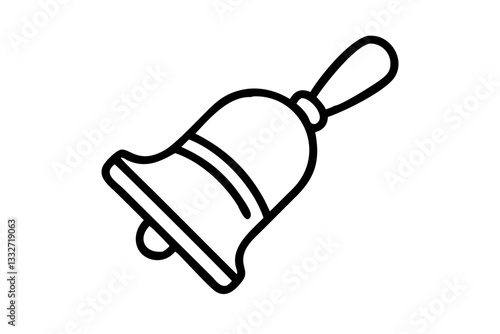 Handbell Service Ringer Vector Illustration for Religious Ceremonies

