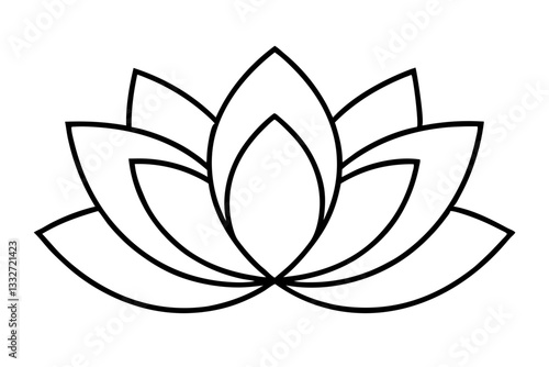 "Lotus Flower Blossom Flat Icon for Apps and Websites"

