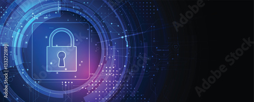 Cyber security abstract  technology background