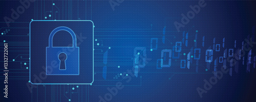 Cyber security abstract  technology background