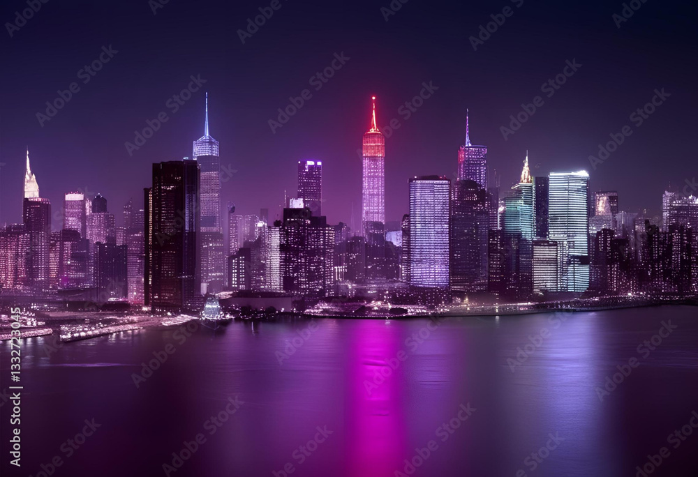 Fototapeta premium Night City