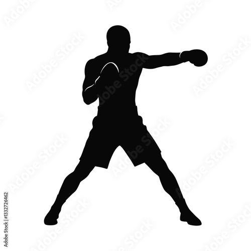 boxer with boxing gloves