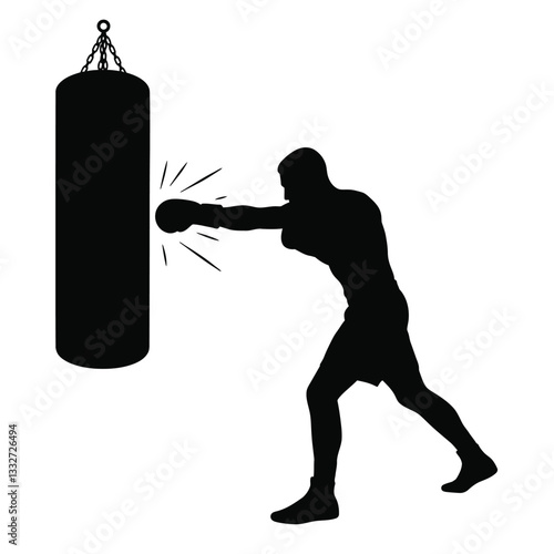 boxer with boxing gloves