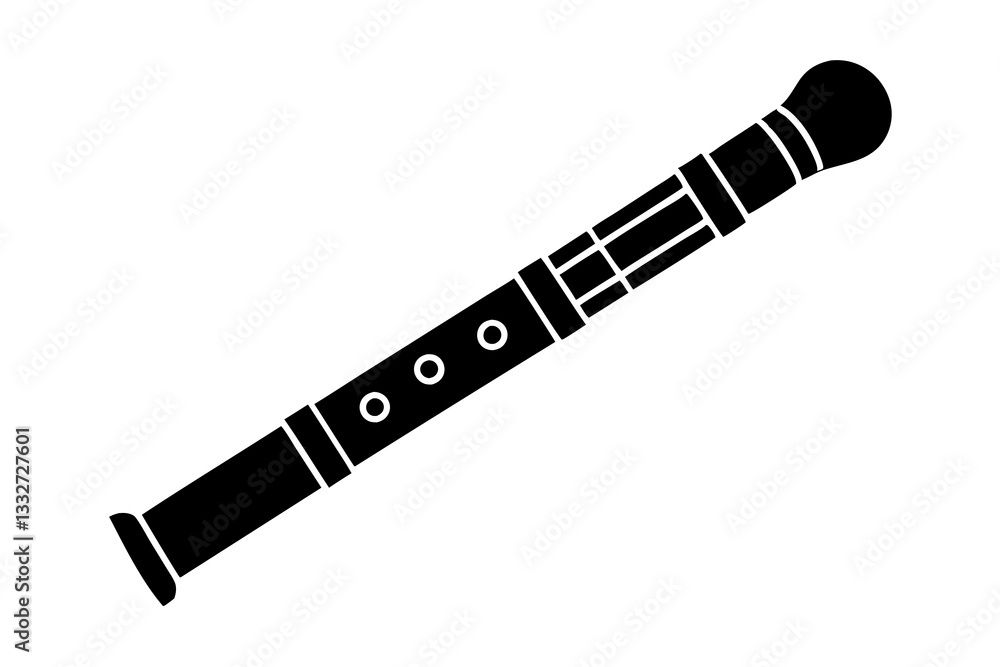 Recorder Flute Musical Instrument Flat Vector Icon
Recorder Flute Musical Instrument Flat Vector Icon