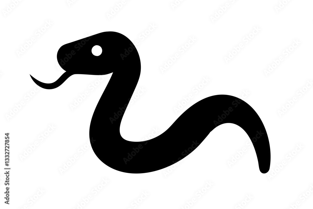 Reptile Snake or Serpent Flat Icon for Animal Apps
Reptile Snake or Serpent Flat Icon for Animal Apps