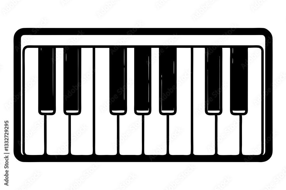 Seven Piano or Electronic Keyboard Keys Line Art Icon, Minimalist Piano Keys Design, Keyboard Icon for Apps and Websites, Digital Piano Keys Vector, Music Keyboard Line Drawing, Electronic Piano Icon
Seven Piano or Electronic Keyboard Keys Line Art Icon, Minimalist Piano Keys Design, Keyboard Icon for Apps and Websites, Digital Piano Keys Vector, Music Keyboard Line Drawing, Electronic Piano Icon