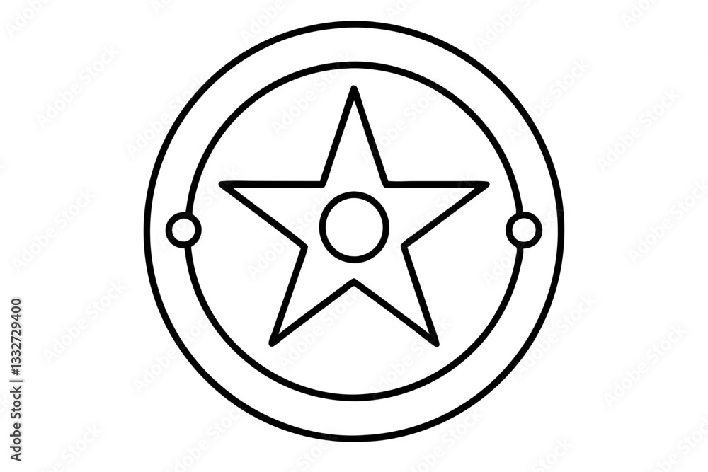 Sheriff or Texas Ranger Wild West Circular Star Badge, Vintage Wild West Star Icon, Sheriff Badge Icon for Apps and Websites, Texas Ranger Star Design, Retro Law Enforcement Badge, Wild West Sheriff S Sheriff or Texas Ranger Wild West Circular Star Badge, Vintage Wild West Star Icon, Sheriff Badge Icon for Apps and Websites, Texas Ranger Star Design, Retro Law Enforcement Badge, Wild West Sheriff S