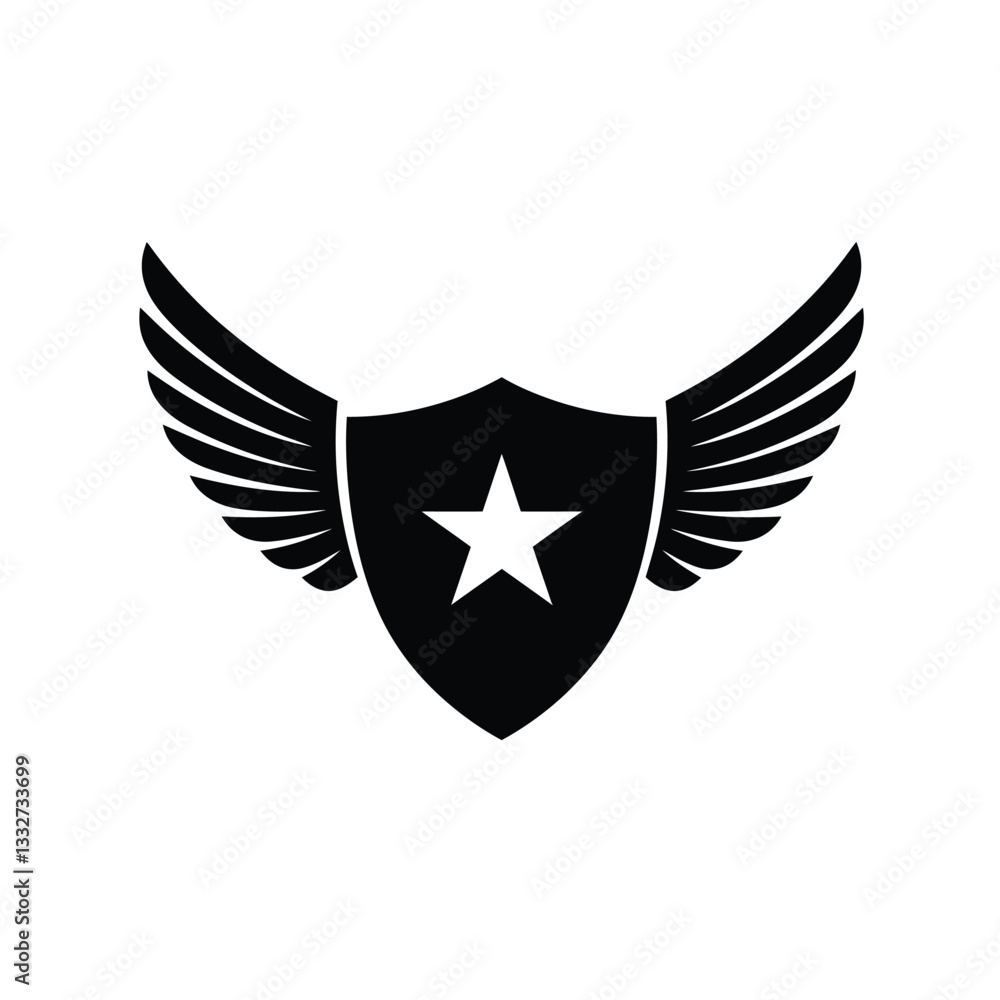 Obraz premium eagle shield with wings