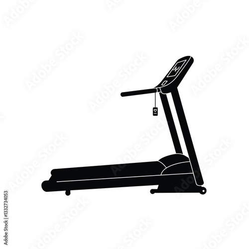 treadmill isolated on white