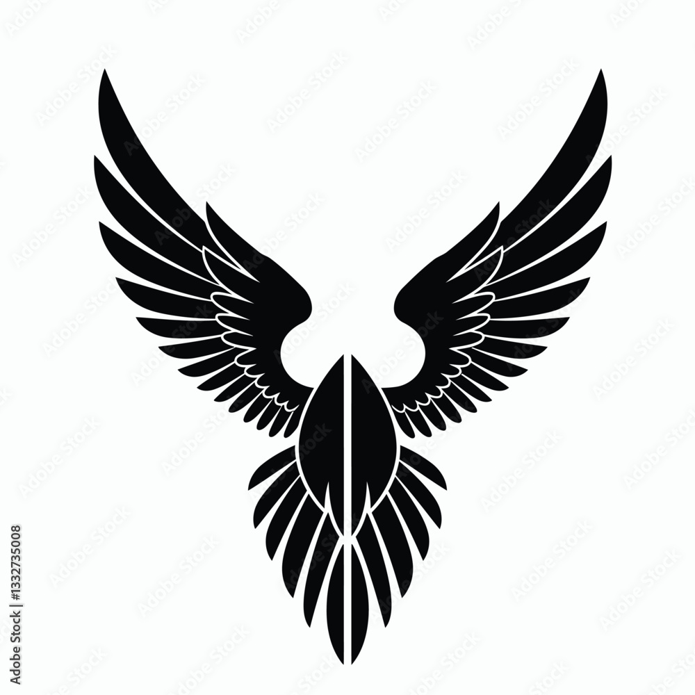 Fototapeta premium eagle with wings