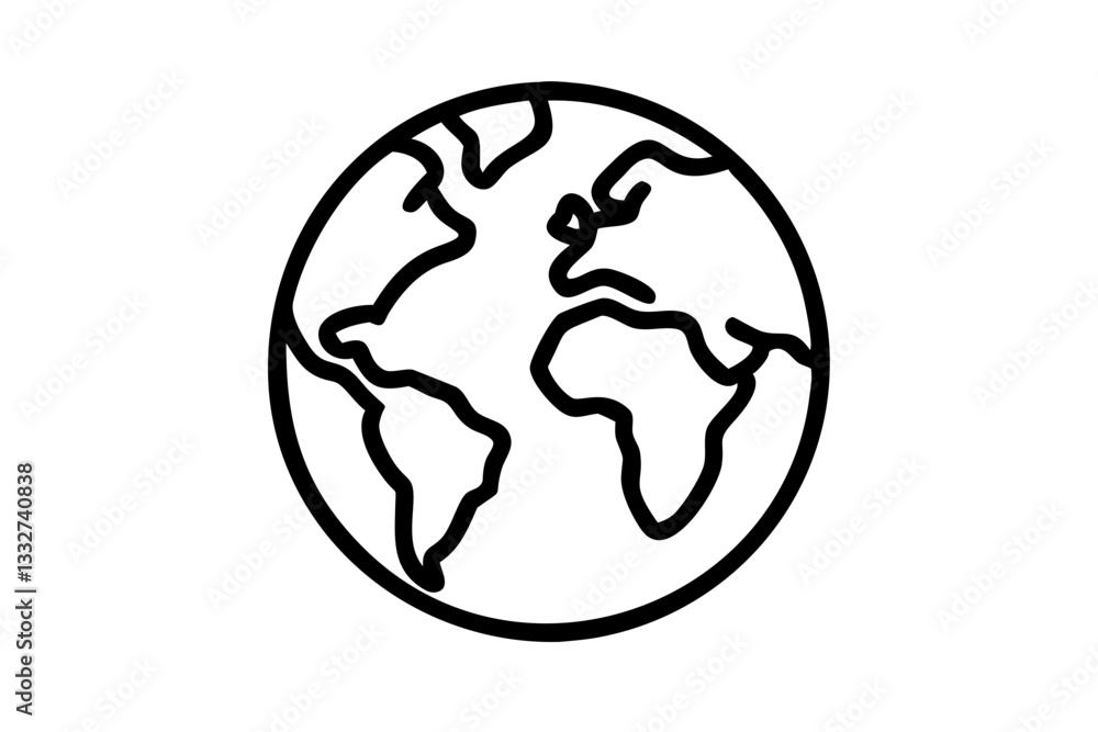 World Map Globe Planet Earth Line Art Illustration SVG
World Map Globe Planet Earth Line Art Illustration SVG