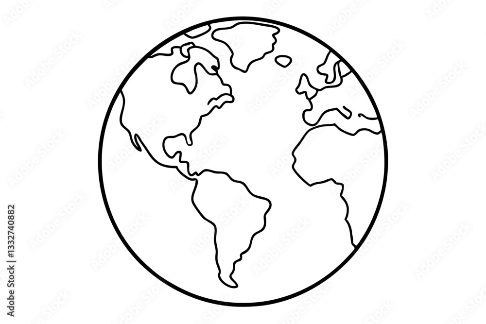 World Map Globe Planet Earth Line Art Illustration SVG
World Map Globe Planet Earth Line Art Illustration SVG