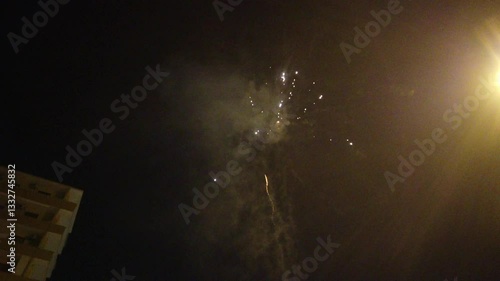 Fireworks on New Year's Eve in Southern Italy.