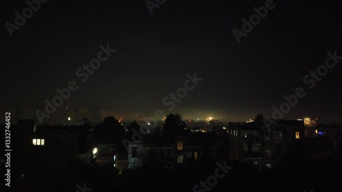 Fireworks on New Year's Eve in Southern Italy.