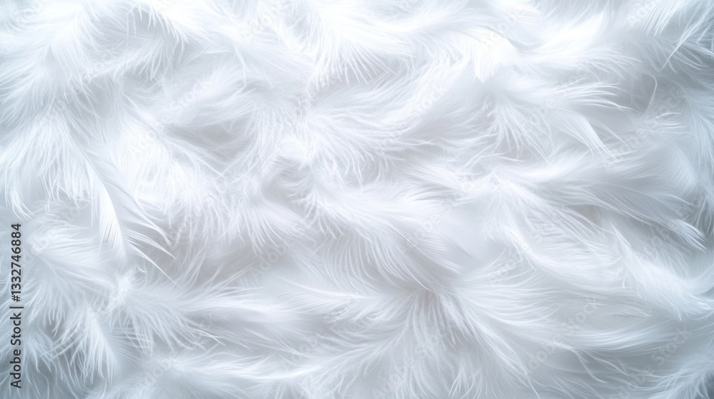 Obraz premium Soft White Feathers: A Textured Delight