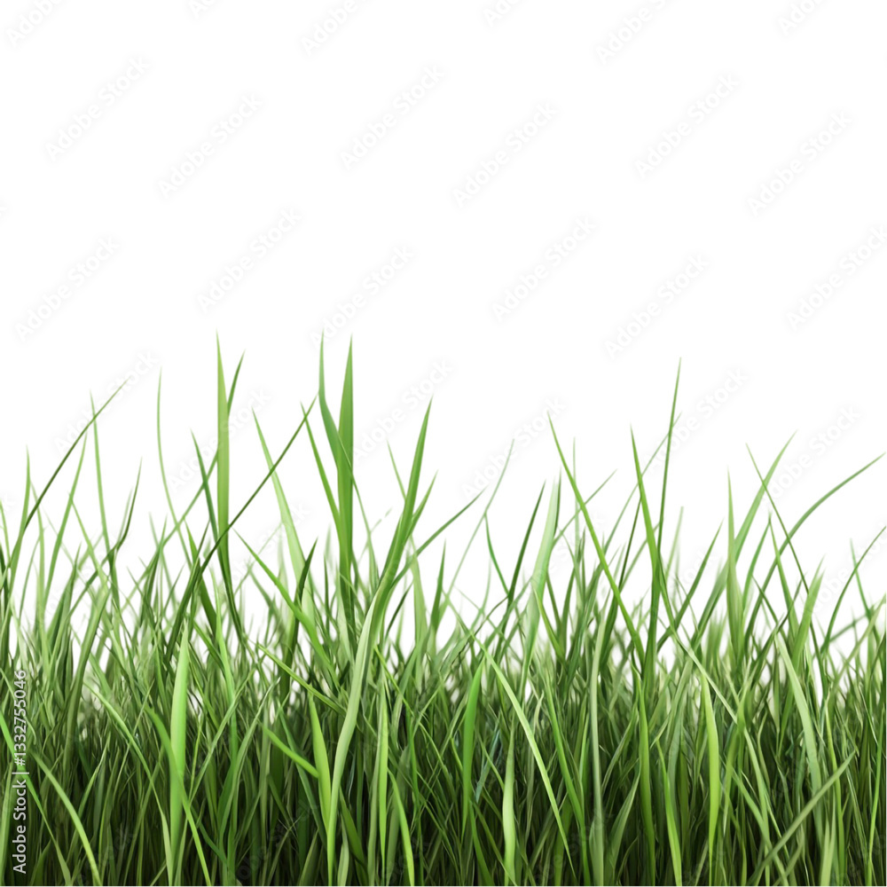 Obraz premium Vibrant green grass hides a colorful abstract background a joyful scene,