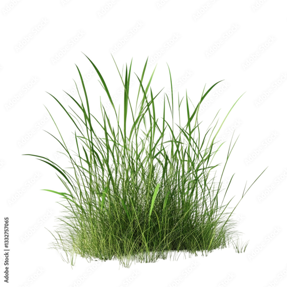 Obraz premium Lush Green Grass Abstract Art Vibrant Nature Scene