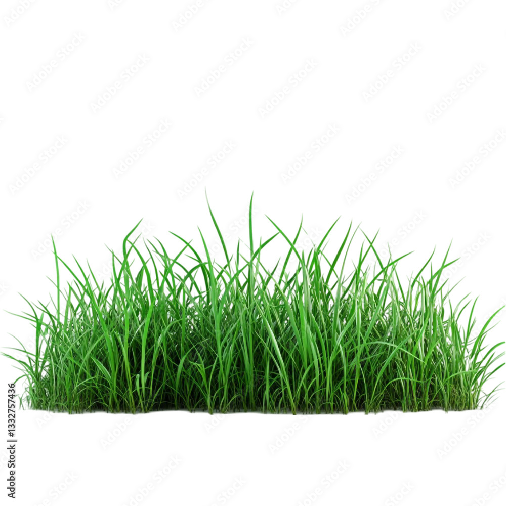 Fototapeta premium Lush Green Grass Vibrant Nature Tranquil Scene